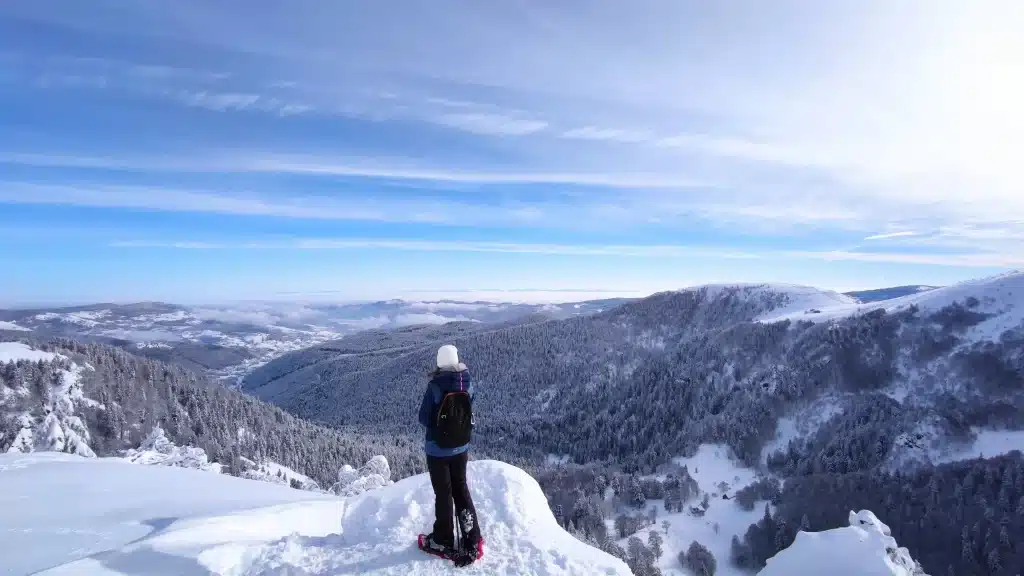 Détente hivernale au cœur des Vosges.